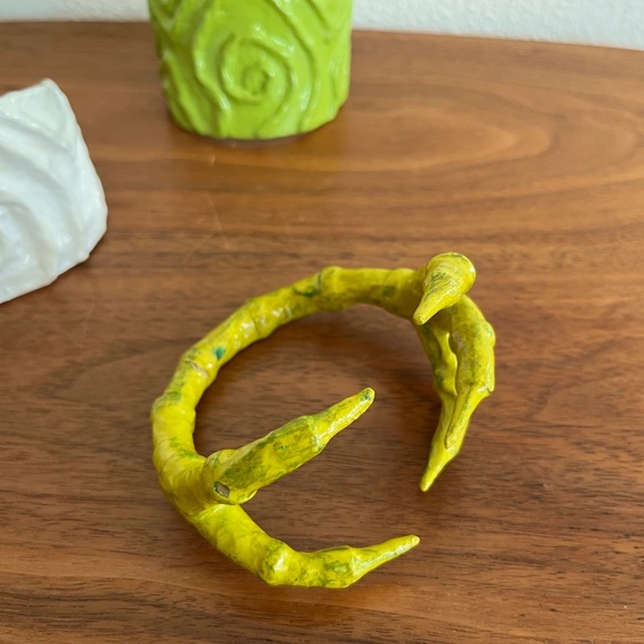 Three Artisan Made Paper Mache Bracelets by Stray Dog Designs Handmade Mexico - Picture 3 of 12